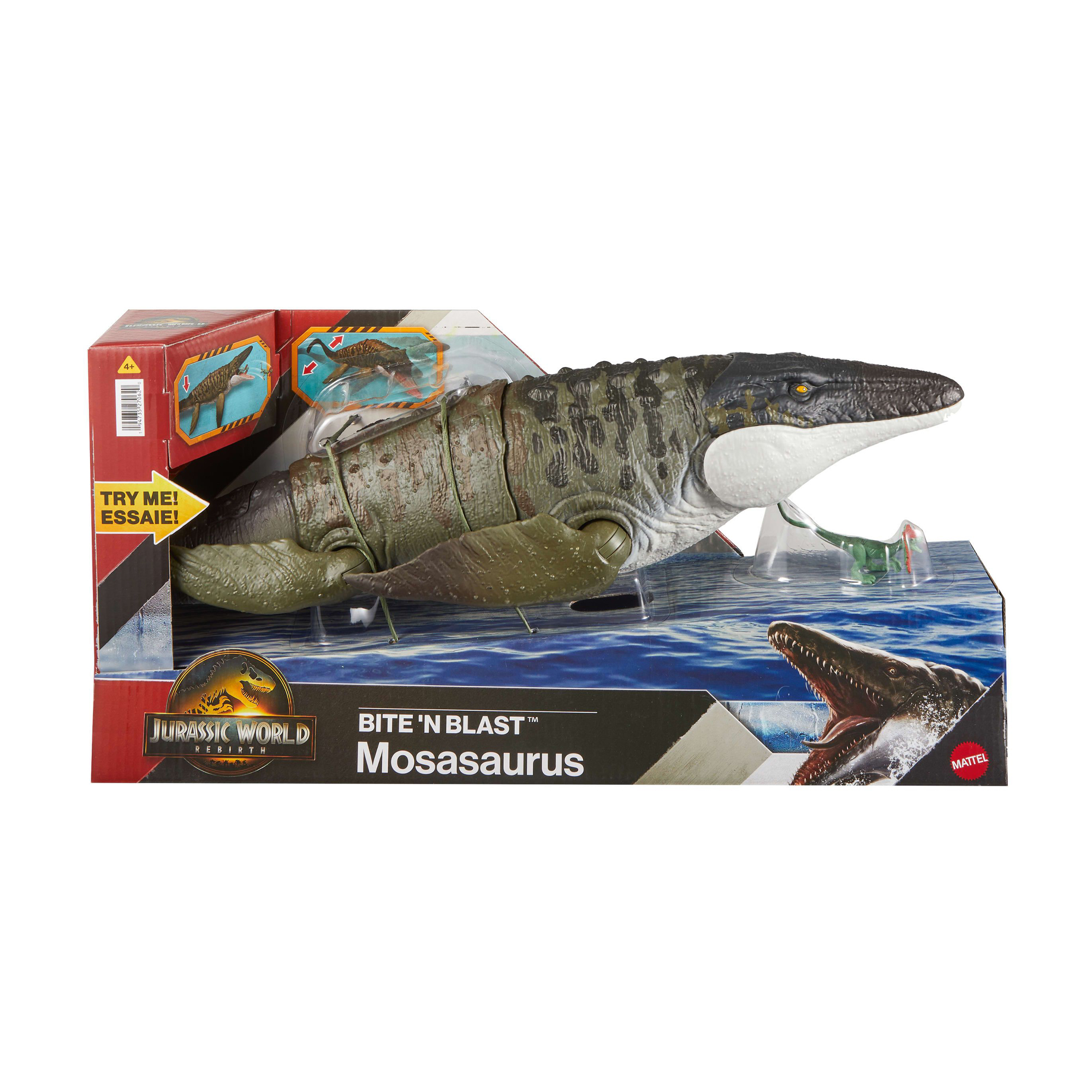 Інтерактивна фігурка динозавра Mattel Jurassic World Щелепна пастка Мозазавра, від 4 років